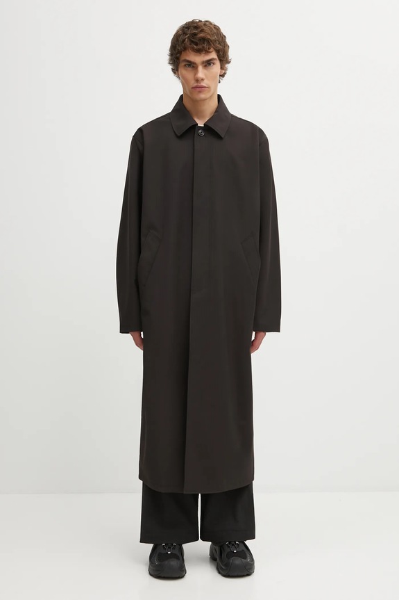 Our Legacy coat with wool Cloak non-insulated brown M4251CC