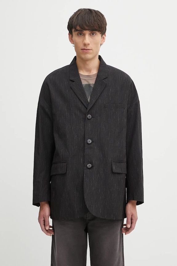 Visvim giacca in misto lana hammons jkt santome rilassato nero 125105013025