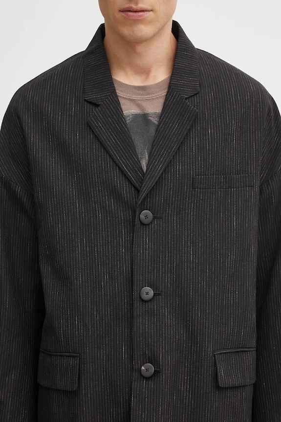 Visvim sacou din lână hammons jkt santome negru 125105013025