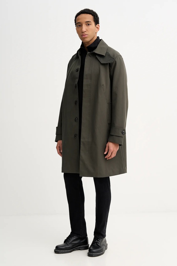 Bavlnený kabát G-Star Car coat D26991.E076 zelená AW25