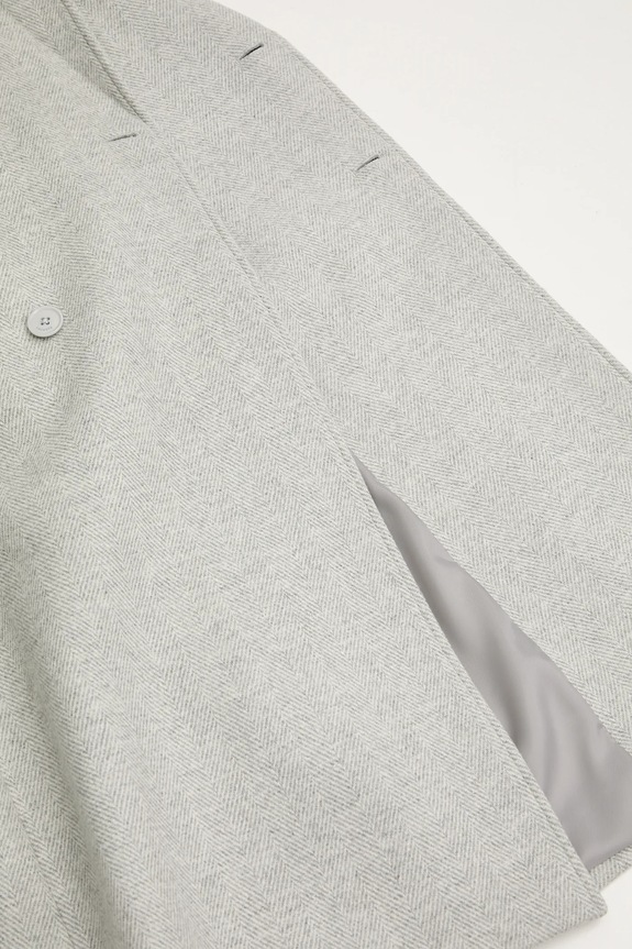 Lacoste cappotto con lana BH5529 grigio