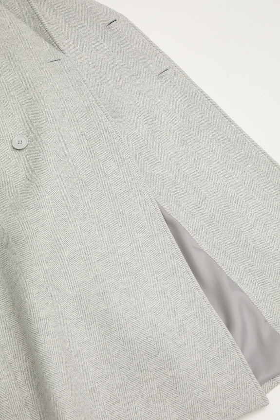 Lacoste cappotto con lana BH5529 grigio