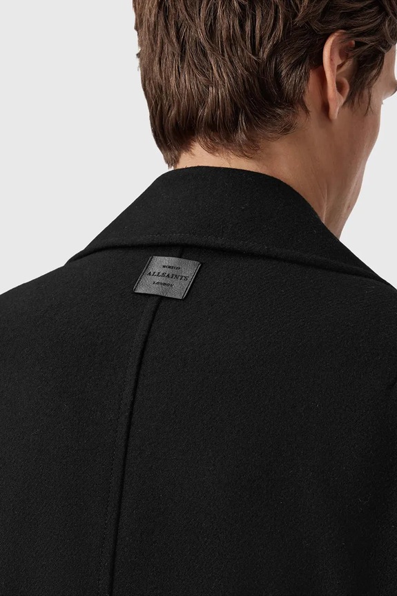 Пальто с добавлением шерсти AllSaints CURRAN чёрный M019OD