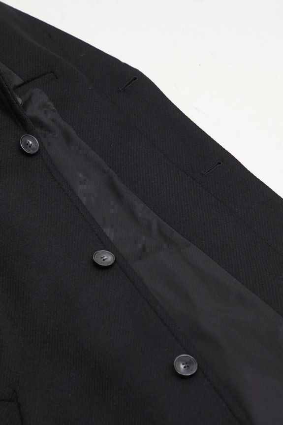 Шерстяное пальто Maison Kitsuné Tailored чёрный PM02205WM2030
