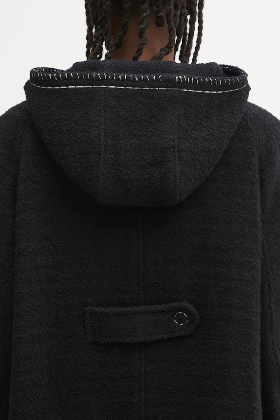 Kabát s příměsí vlny Ader Error COAT BO01FWCT0104BK černá