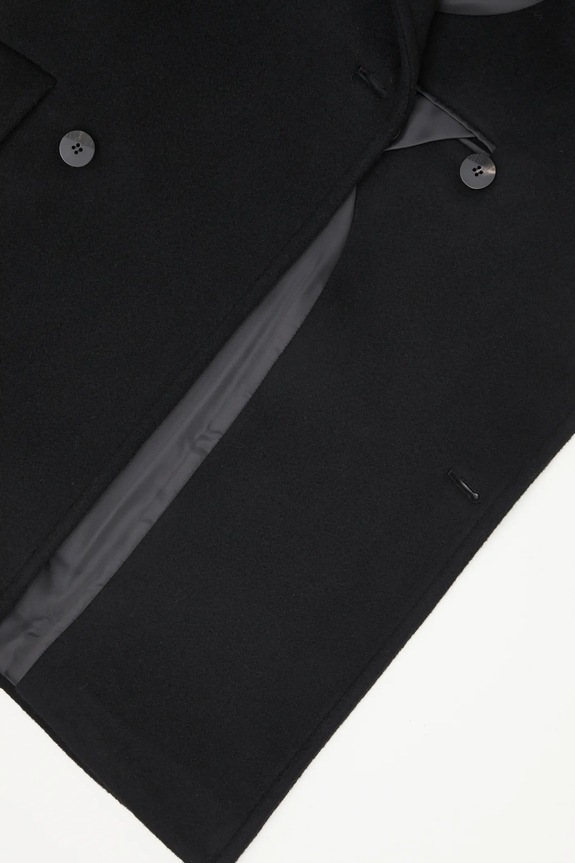 Ader Error wool coat COAT BO42FYCT0102BK black
