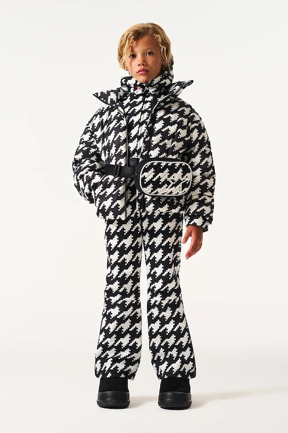 Perfect Moment tuta da sci per bambini star suit one piece foderato nero K6000064