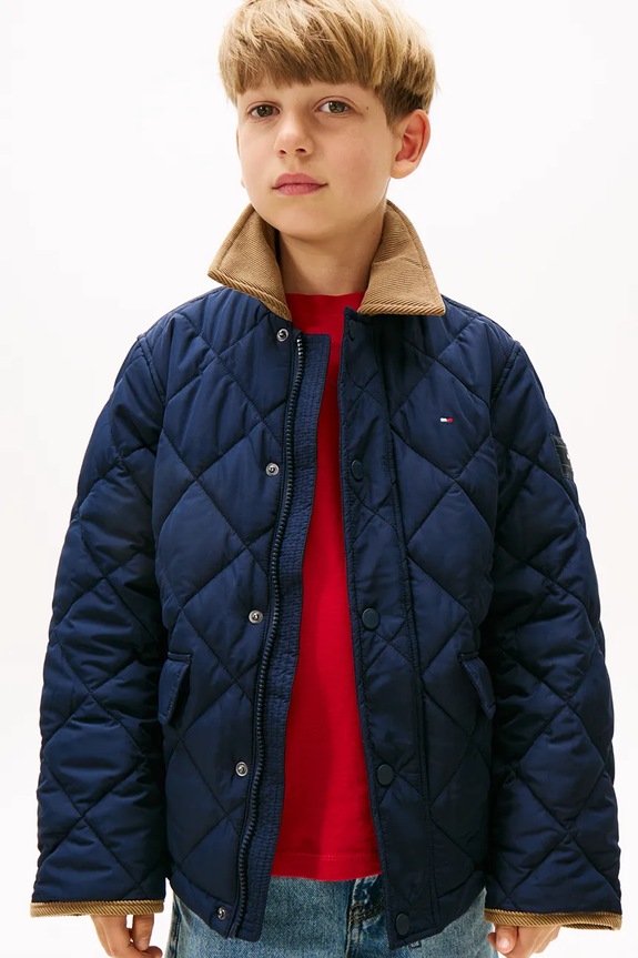 Detská bunda Tommy Hilfiger nezateplené tmavomodrá KB0KB09814.9BYA
