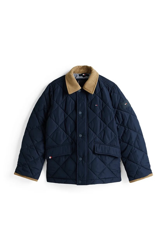 Detská bunda Tommy Hilfiger KB0KB09814.9BYA tmavomodrá AW25