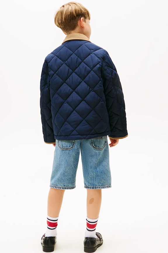 Detská bunda Tommy Hilfiger tmavomodrá KB0KB09814.9BYA