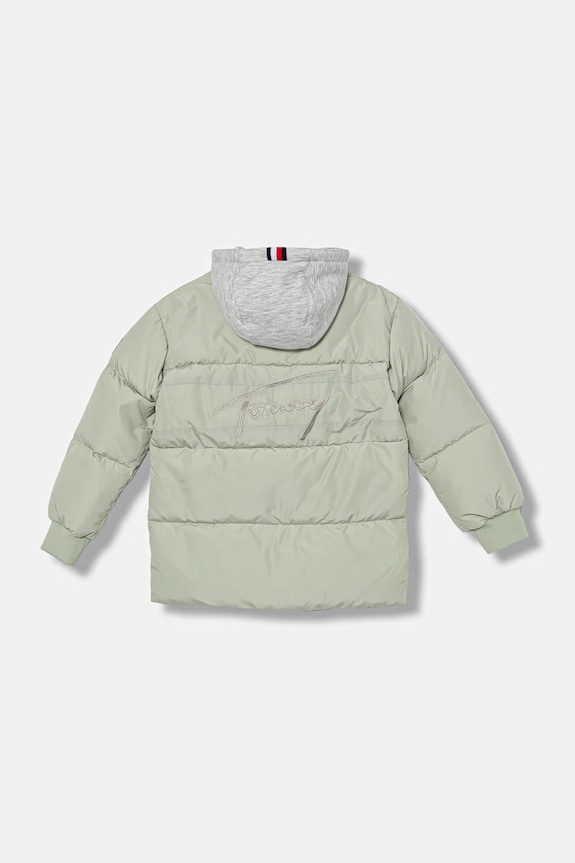 Dječaci Dječja pernata jakna Tommy Hilfiger KB0KB09815.9BYA zelena