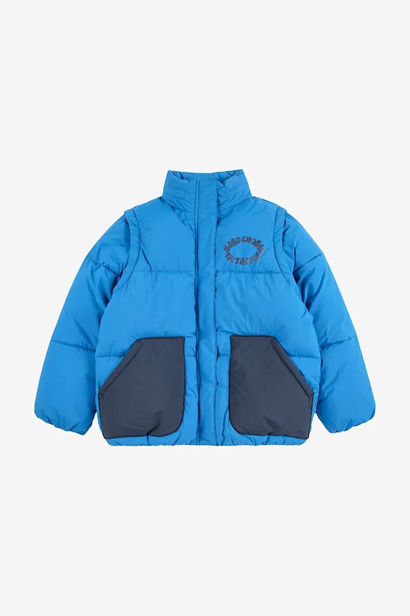 Детская куртка Bobo Choses Tic Tac Toe 225AC124 голубой AW25