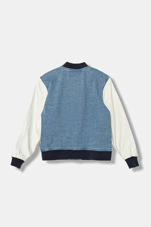 Παιδικό μπουφάν bomber Vans Denim Baseball Jacket VN000PXMCDX1 μπλε AW25