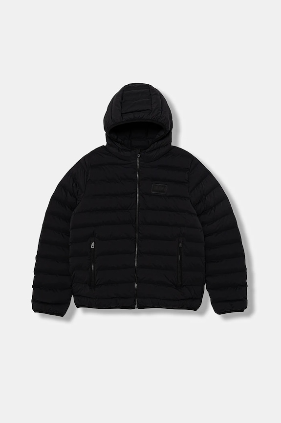 Detská bunda EA7 Emporio Armani jemné zateplenie čierna 7B000228.AF15953