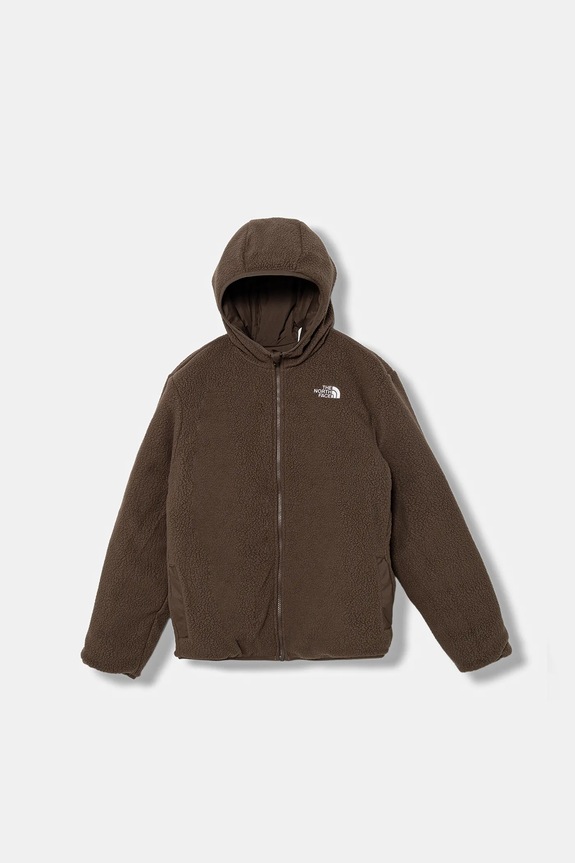 The North Face giacca reversibile per bambini B REVERSIBLE SHASTA FZ HOODED JACKET NF0A88TPDHN1 beige AW25