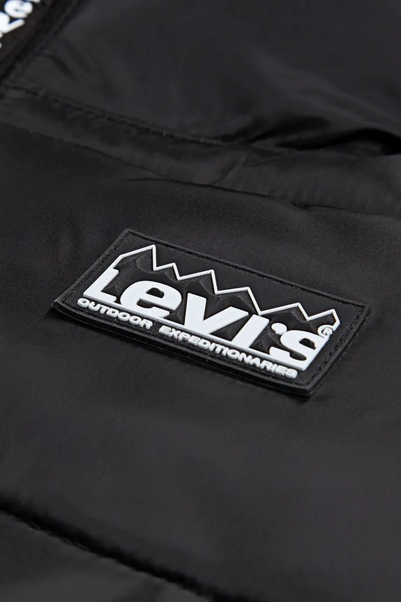Băieți Levi's geacă copii SHERPA LINED MDWT PUFFER 8EN628 negru
