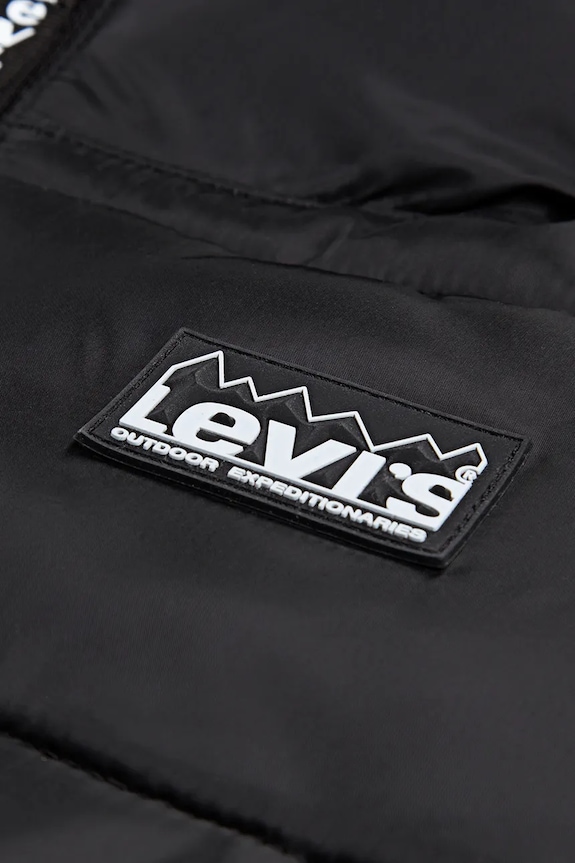Băieți Levi's geacă copii SHERPA LINED MDWT PUFFER 8EN628 negru