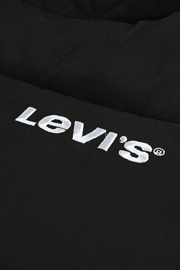 Chłopiec Levi's kurtka dziecięca HVWT PUFFER WITH LOGO ELAS 8EN633 czarny