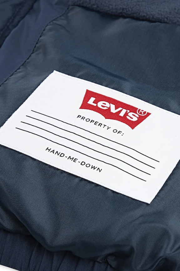 Levi's gyerek dzseki HVWT PUFFER WITH LOGO ELAS 9EN633 sötétkék