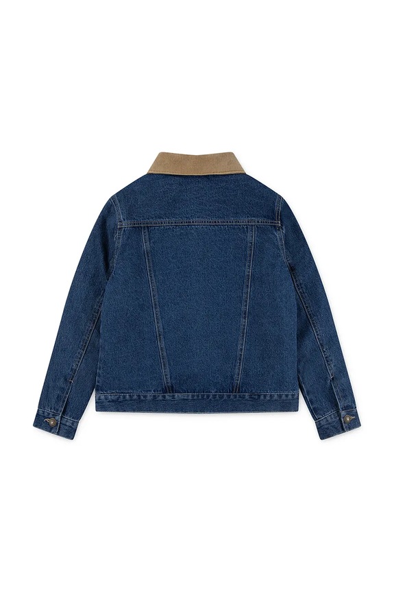 Дитяча джинсова куртка Levi's QUILTED LINED TRUCKER 9EN826 блакитний AW25