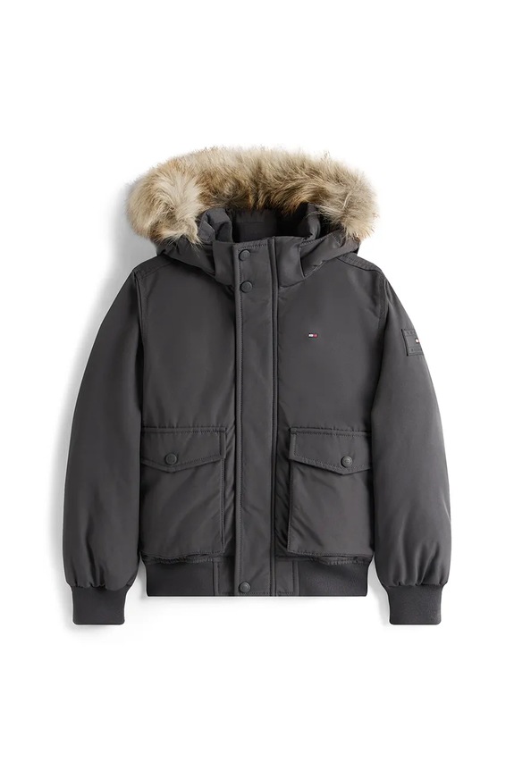 Dječja jakna Tommy Hilfiger KB0KB09887.9BYA crna AW25