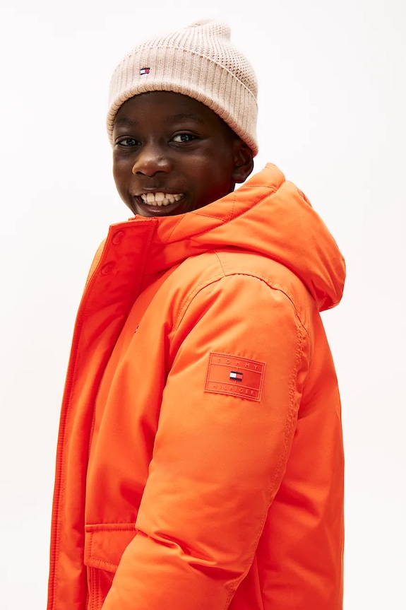 Dječaci Dječja jakna Tommy Hilfiger KB0KB09889.9BYA narančasta