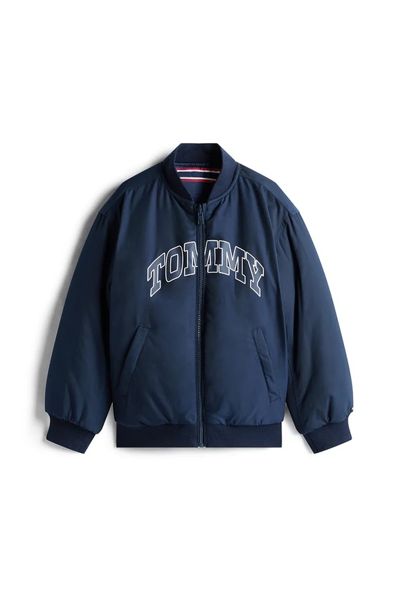 Detská bunda Tommy Hilfiger KB0KB09957.128.176.9BYA tmavomodrá AW25
