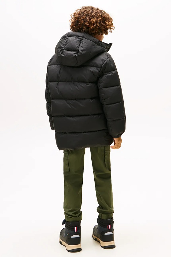 Dječja jakna Tommy Hilfiger KB0KB10002.9BYA crna