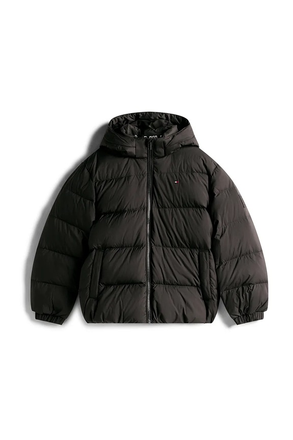 Detská páperová bunda Tommy Hilfiger KB0KB10091.98.122.9BYA čierna AW25