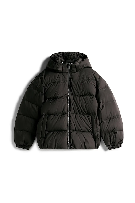 Detská páperová bunda Tommy Hilfiger KB0KB10091.98.122.9BYA čierna AW25
