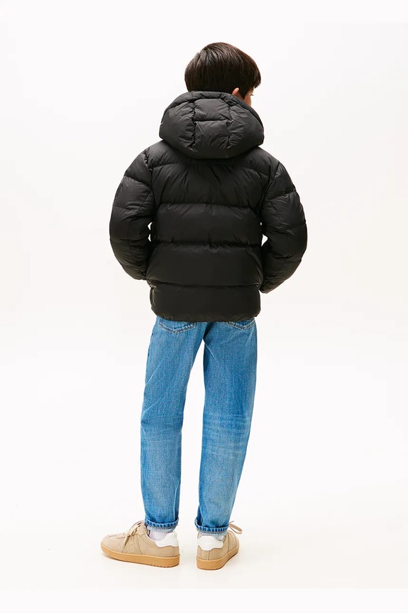 Detská páperová bunda Tommy Hilfiger KB0KB10091.98.122.9BYA čierna