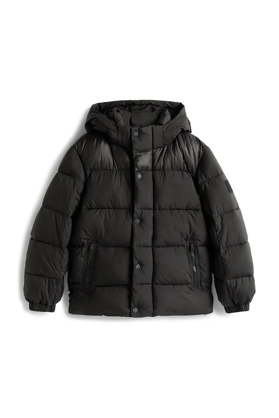 Dječja jakna Tommy Hilfiger KB0KB10093.104.122.9BYA crna AW25
