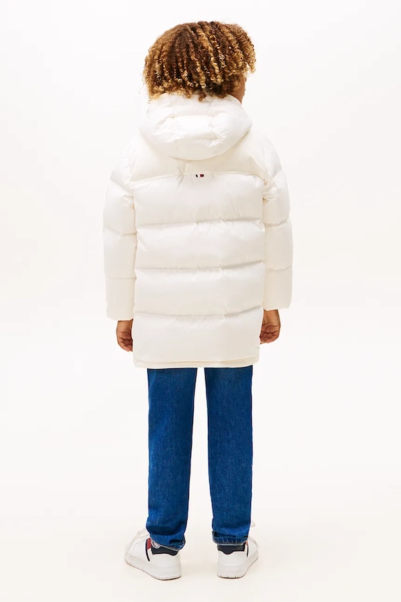 Παιδικό μπουφάν Tommy Hilfiger KB0KB10114.9BYA μπεζ