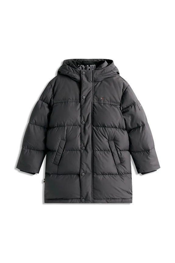 Dječja jakna Tommy Hilfiger KB0KB10114.9BYA crna AW25