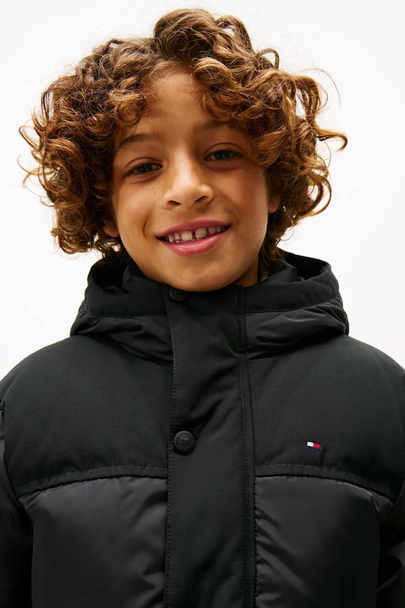 Tommy Hilfiger giacca per bambini KB0KB10114.9BYA nero