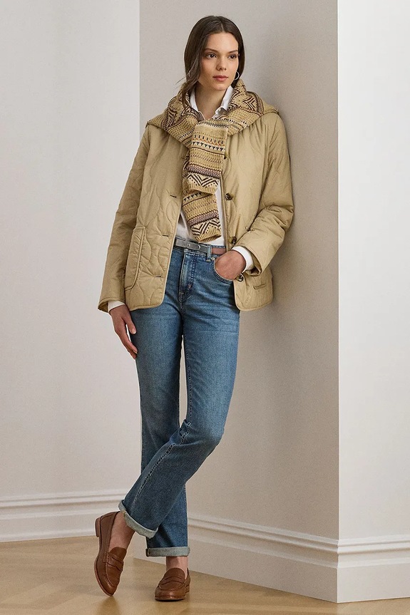 Odzież Lauren Ralph Lauren kurtka 297979513 beżowy