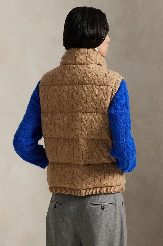 Polo Ralph Lauren bezrękawnik 211966120 beżowy AW25