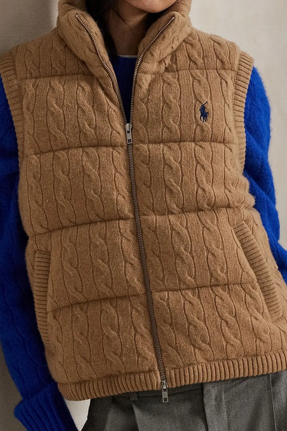 Polo Ralph Lauren bezrękawnik beżowy 211966120