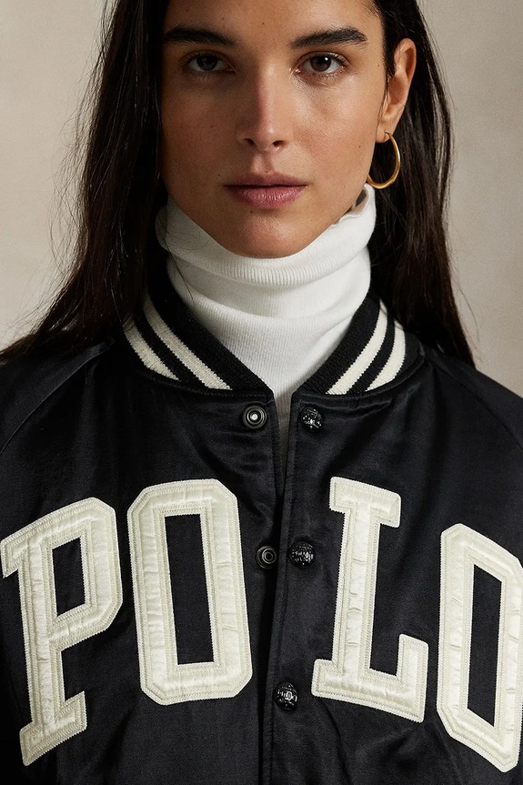 Μπουφάν bomber Polo Ralph Lauren μαύρο 211970985