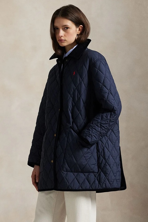 Odzież Polo Ralph Lauren kurtka 211971180 granatowy