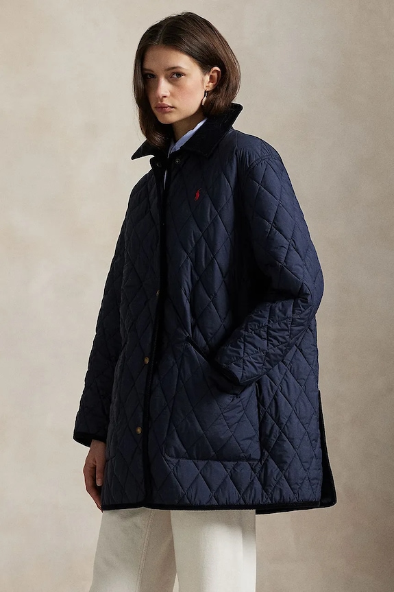 Odzież Polo Ralph Lauren kurtka 211971180 granatowy