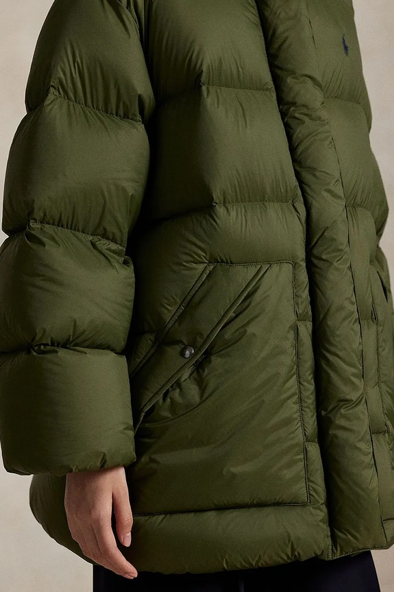 Μπουφάν με επένδυση από πούπουλα Polo Ralph Lauren 211971186 πράσινο