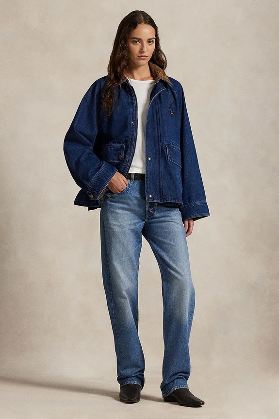 Ρούχα Τζιν μπουφάν Polo Ralph Lauren 211971233 μπλε