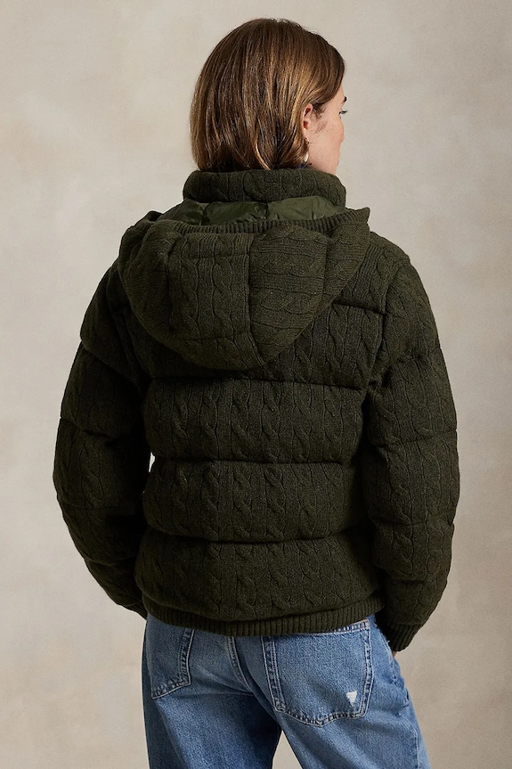 Polo Ralph Lauren kurtka wełniana 211A92614 zielony AW25