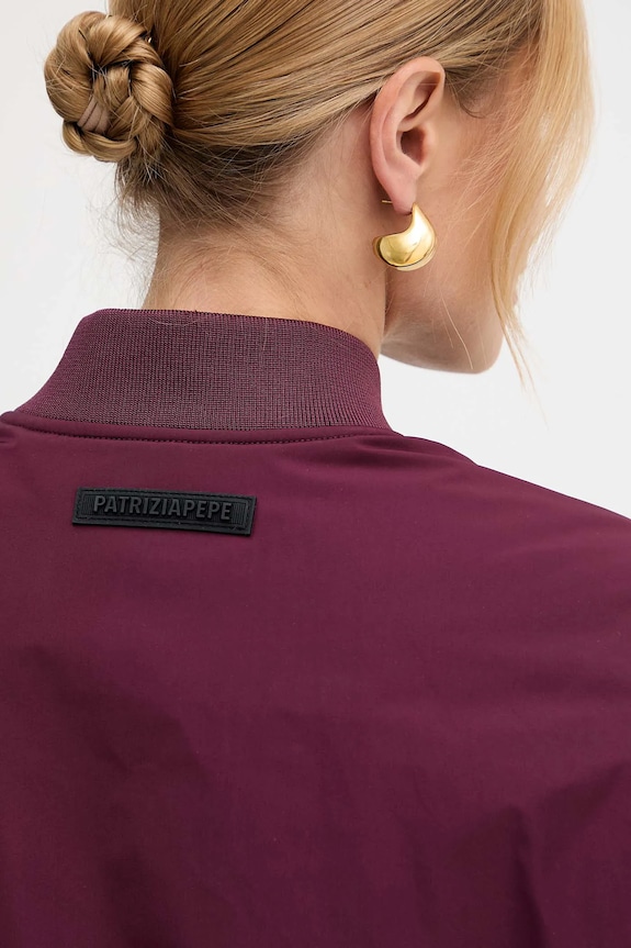 Bomber jakna Patrizia Pepe 8O0185.A619 bordo