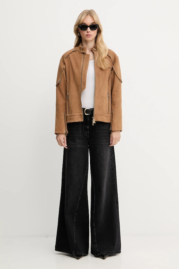 Patrizia Pepe ramoneska zamszowa 8O0187.L157 beżowy AW25