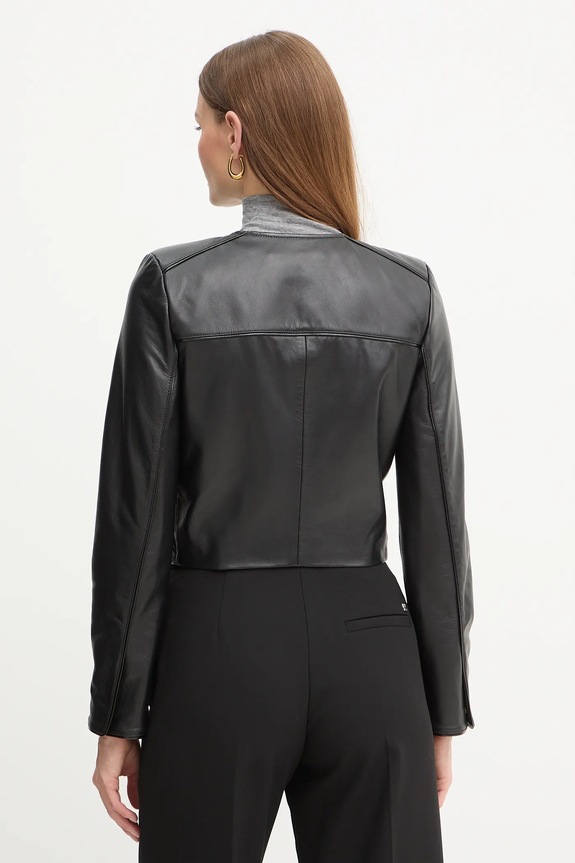 Îmbrăcăminte Elisabetta Franchi geacă de piele GD52Z56E2 negru