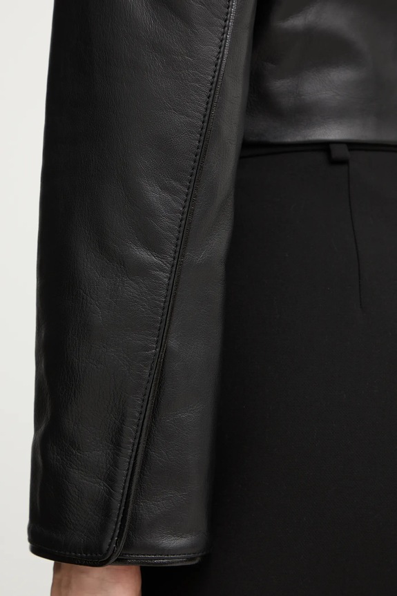Elisabetta Franchi geacă de piele GD52Z56E2 negru