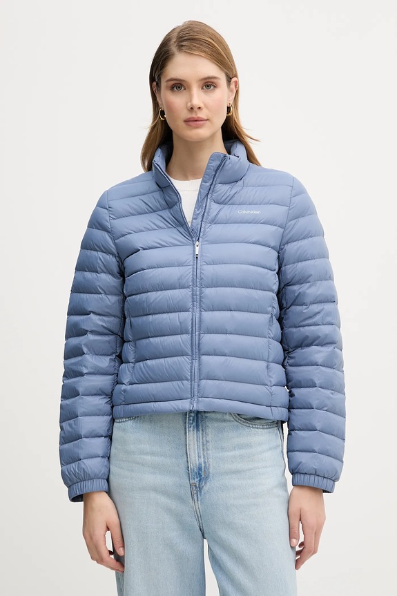 Pernata jakna Calvin Klein Planet friendly plava LV044C513G