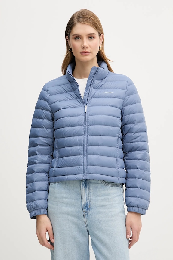 Pernata jakna Calvin Klein Planet friendly plava LV044C513G